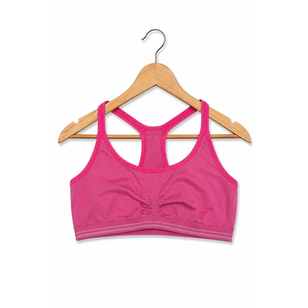 Maidenform Womens Girls Sports Bra Size Medium Pink 30‎